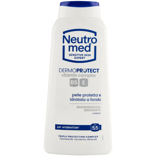 Гель для душу Neutromed Dermoprotect Vitamin Complex з класичним зволожувальним ароматом, pH 5.5, 600 мл